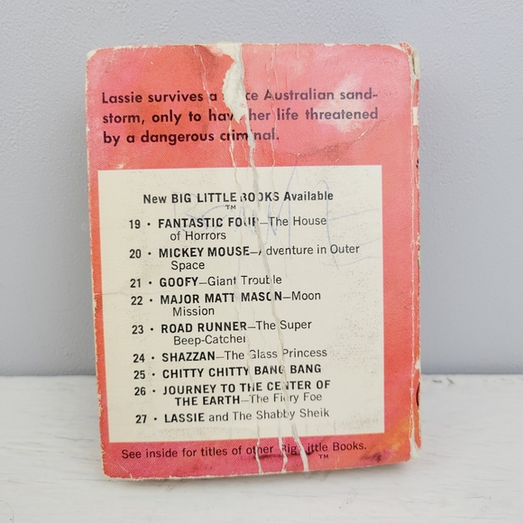Vintage Little Big Books Disney Mickey Mouse Goofy Batman Tweety Lassy - Picture 12 of 16